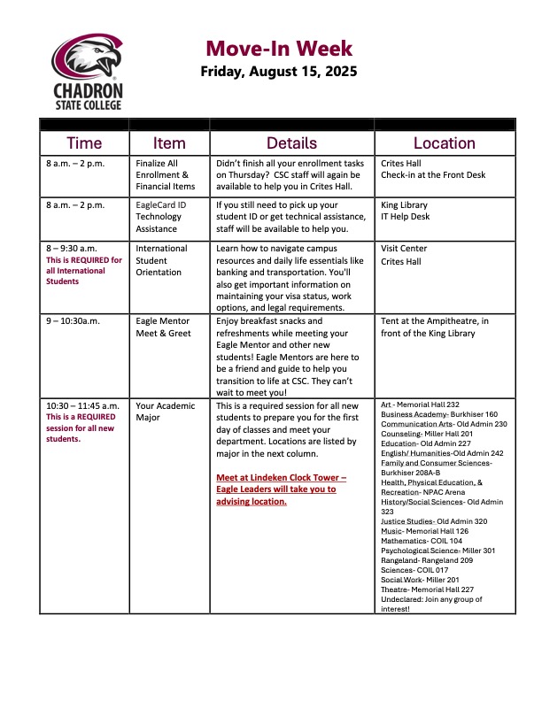 CSC Move-In Agenda 2025 Page 3