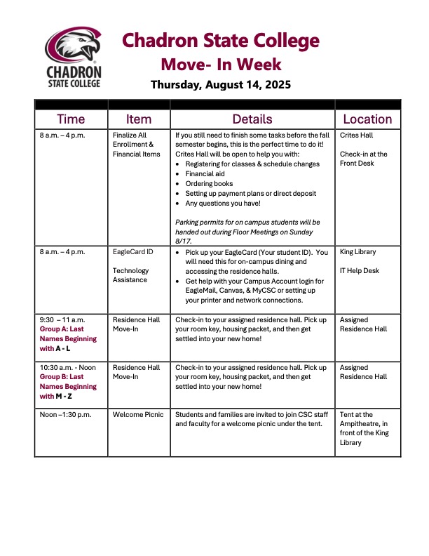 CSC Move In Agenda Page 1