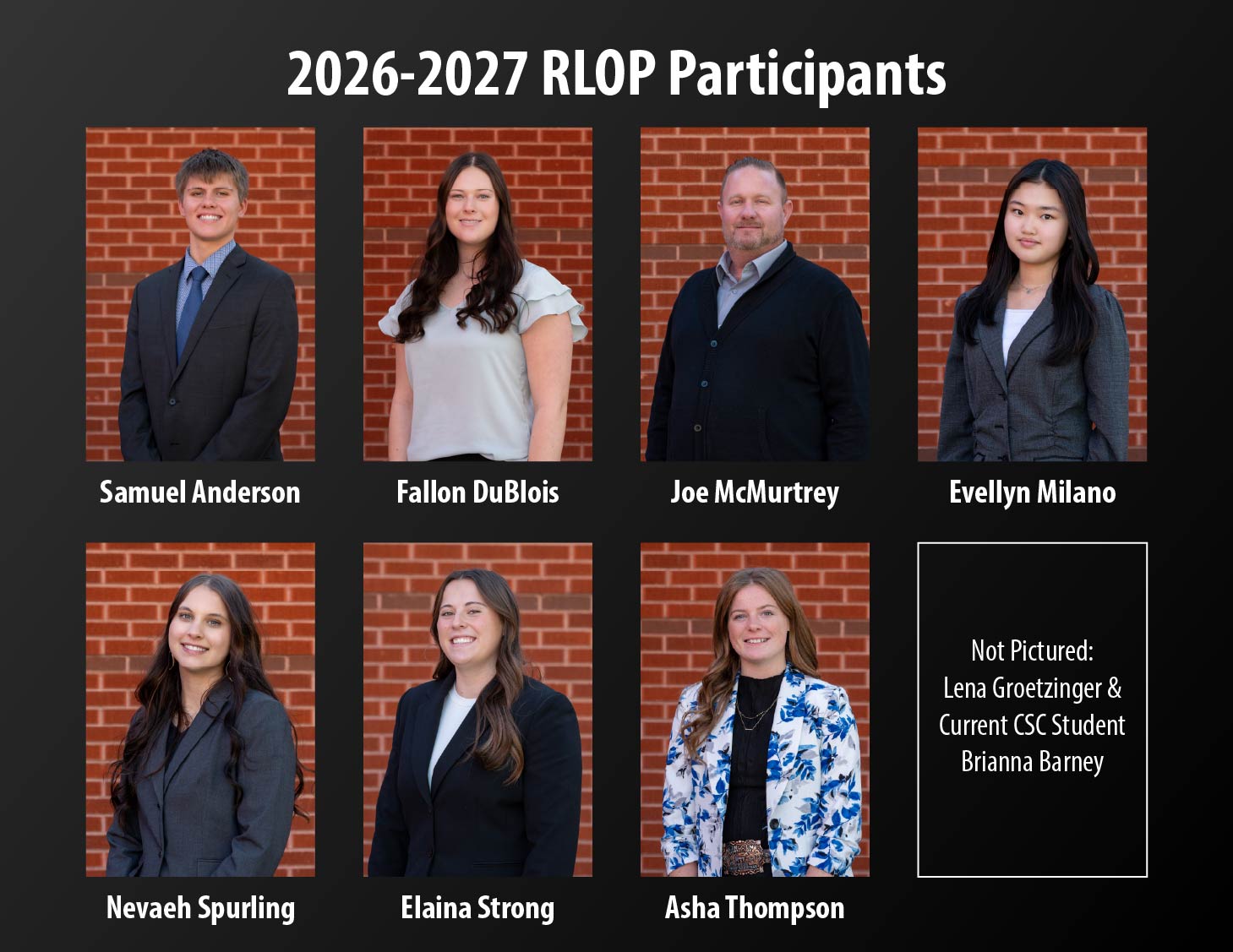 Student photos in a poster format