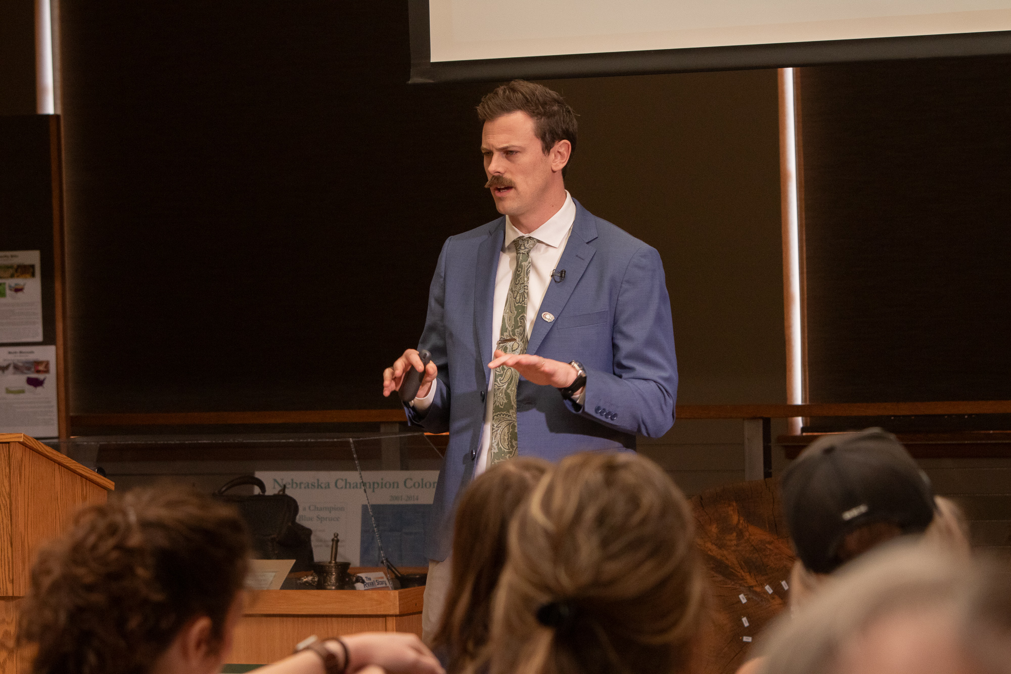Man lecturing to an audience