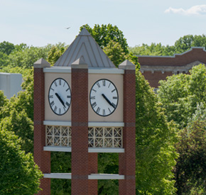 Lindeken Clock Tower in summertime