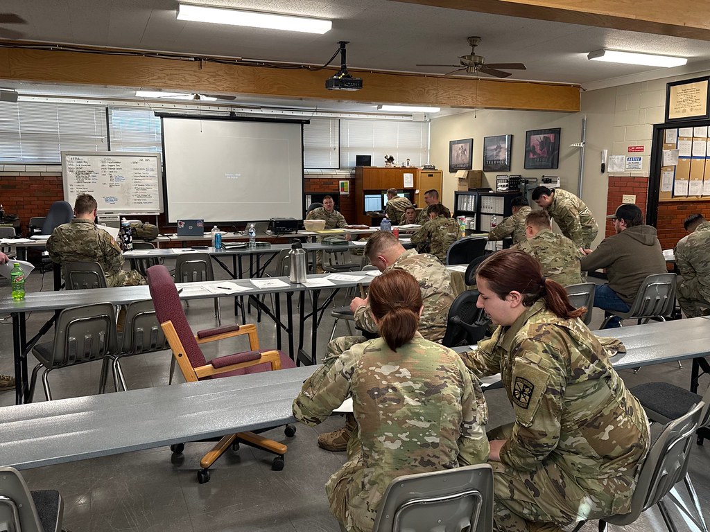 ROTC Students in a classroom