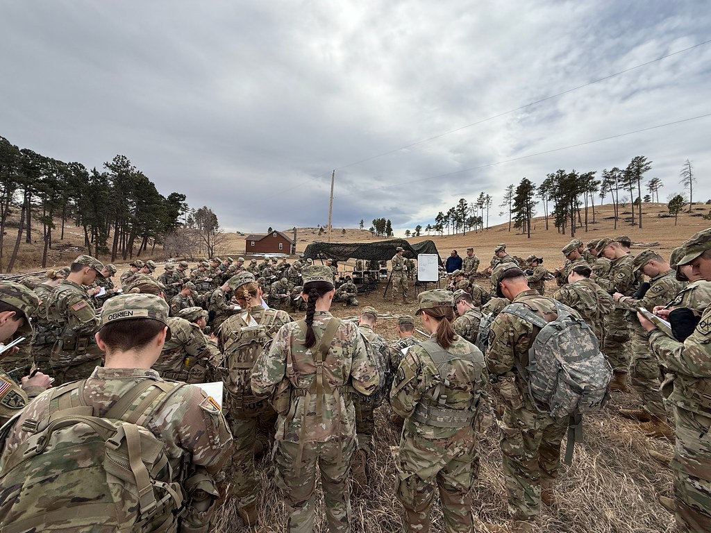 Large Group of ROTC Students in uniform