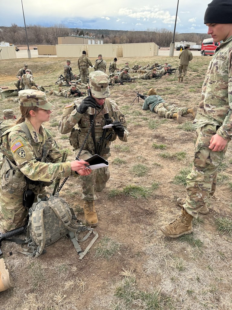 ROTC Students training