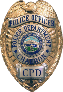 Chadron Police Department badge