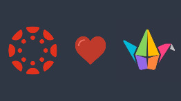 Logos graphics arranged to say: 