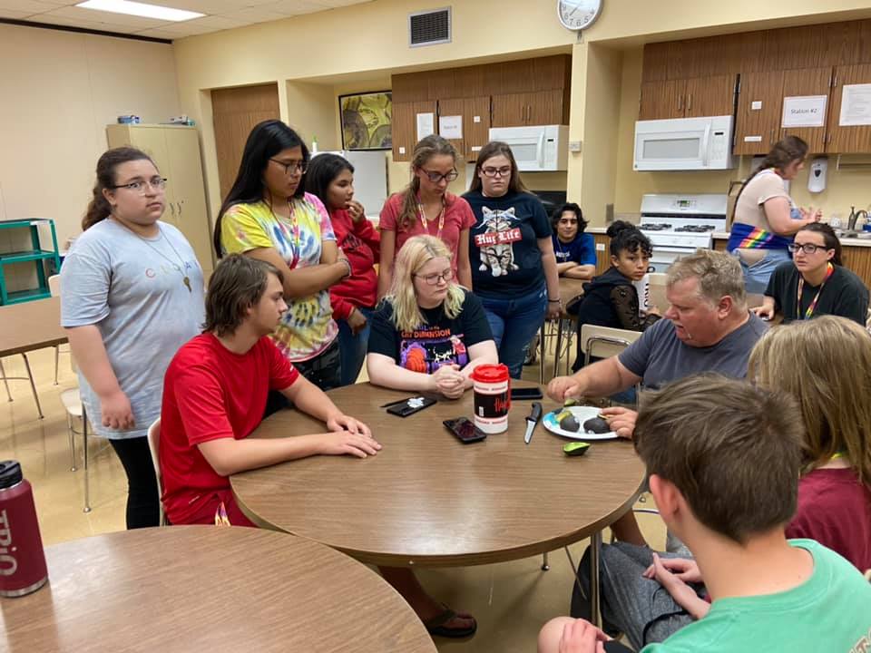 Group of students in a cooking class at the Burkhiser Technology Complex